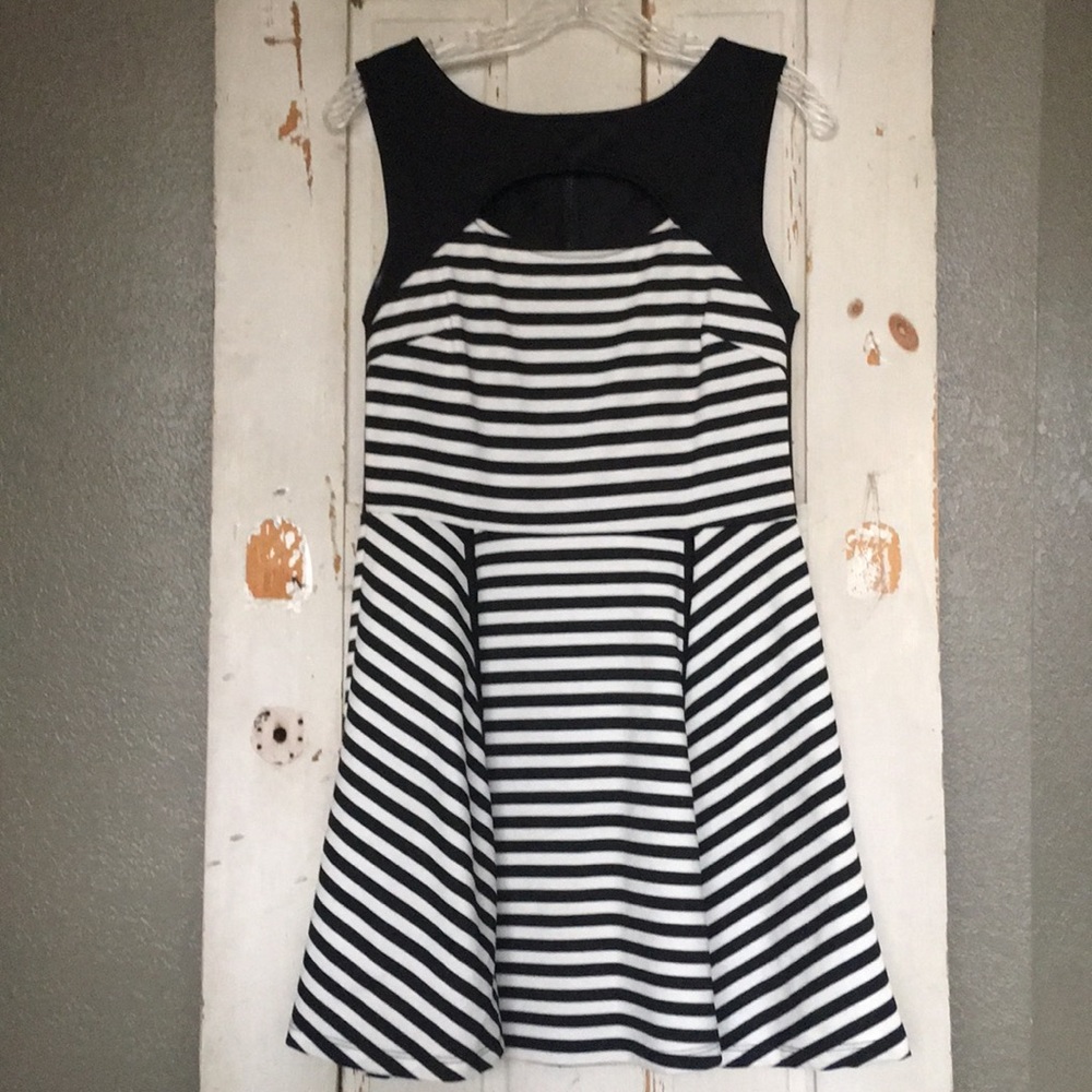 Black and white dress